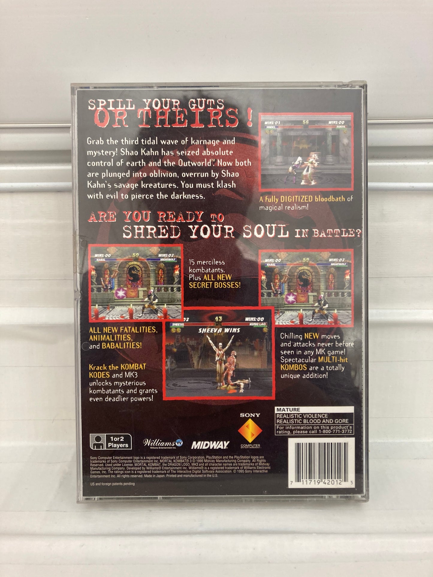 Mortal Kombat 3 - Playstation