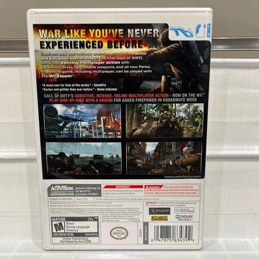 Call of Duty World at War - Wii