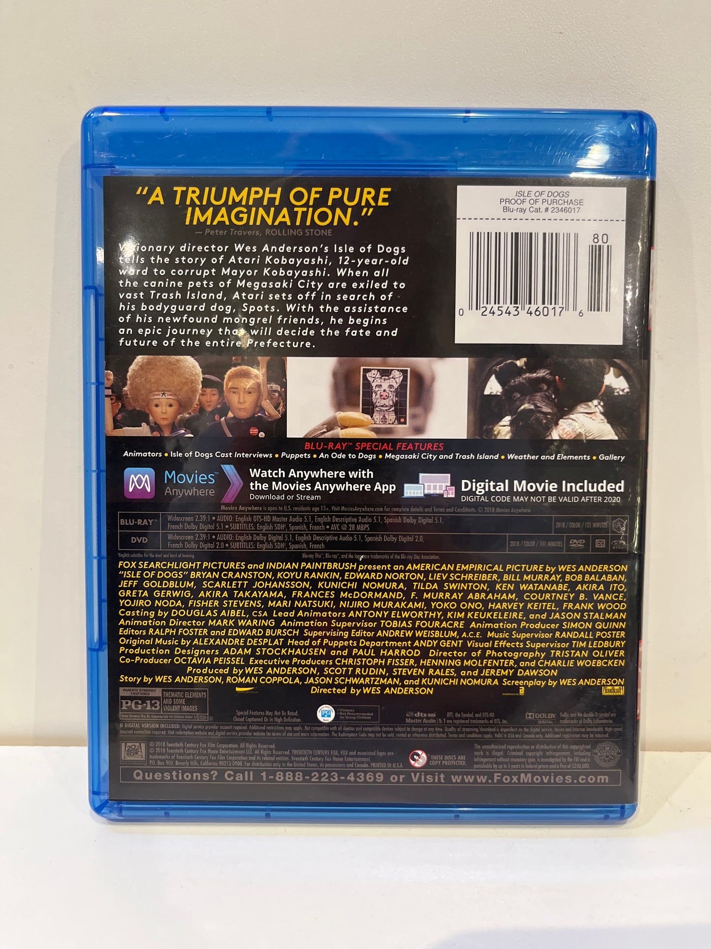 Isle of Dogs - Blu-Ray