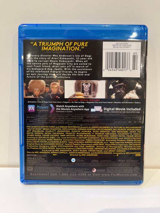 Isle of Dogs - Blu-Ray