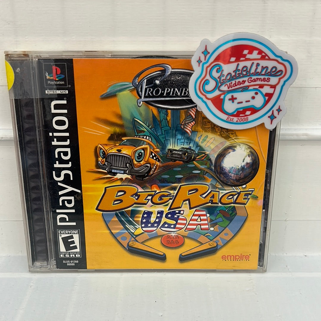 Pro Pinball Big Race USA Jeu Sony PS1 Playstation PAL Fr
