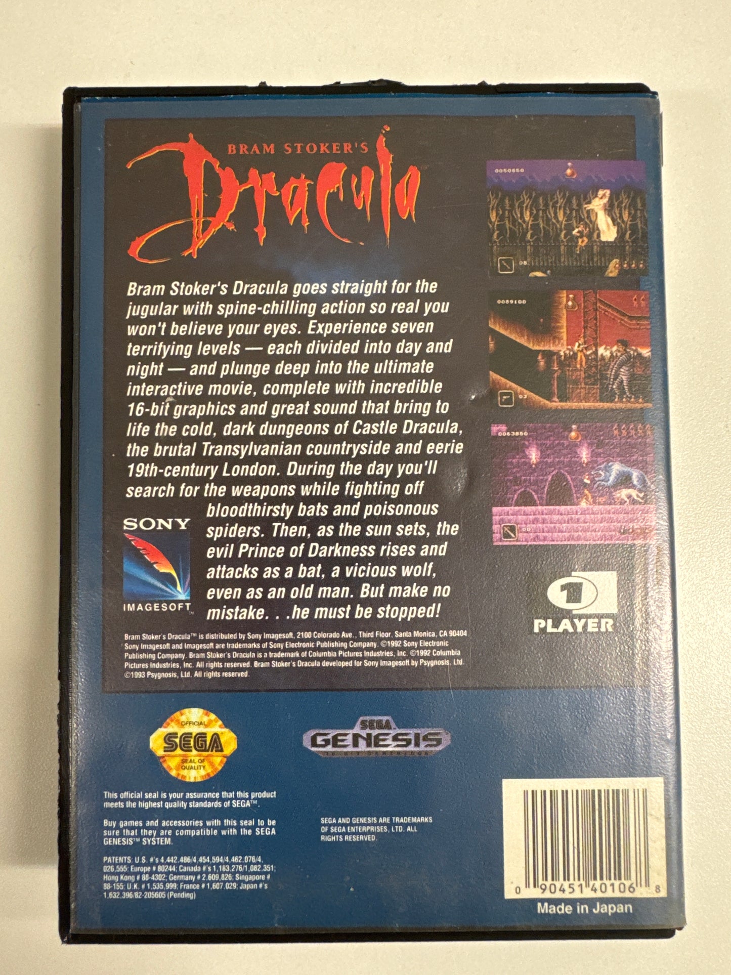 Bram Stoker's Dracula - Sega Genesis