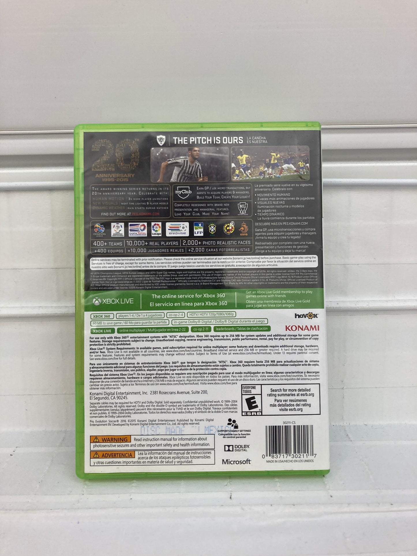 Pro Evolution Soccer 2016 - Xbox 360