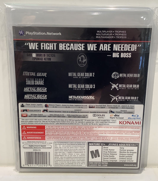 Metal Gear Solid: The Legacy Collection - Playstation 3
