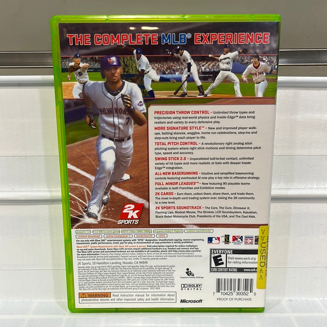Major League Baseball 2K8 - Xbox 360