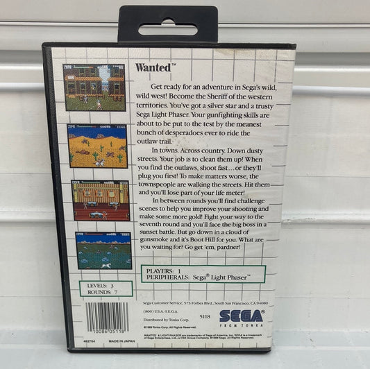 Wanted - Sega Master System