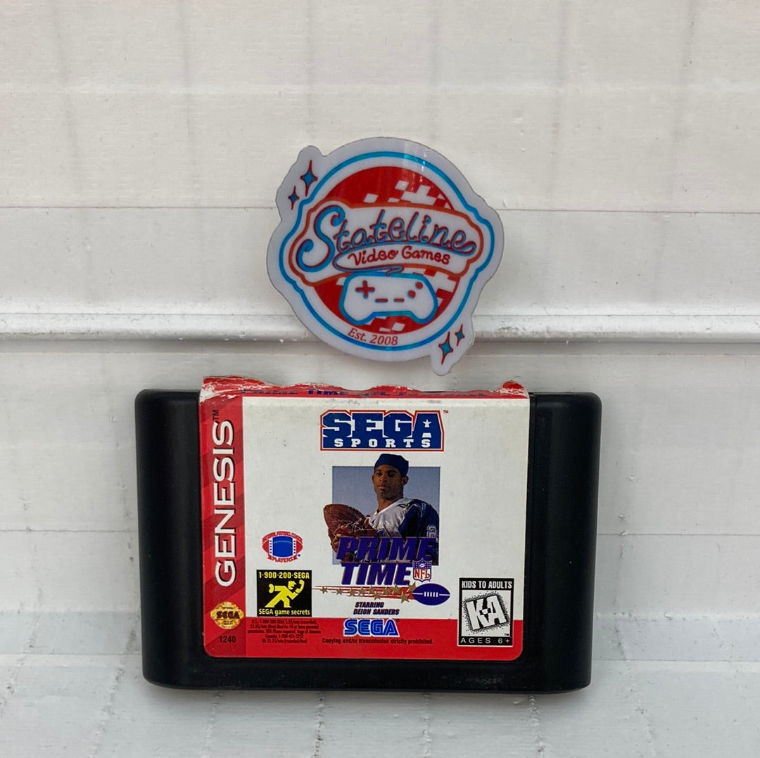 Prime Time NFL Football starring Deion Sanders - Sega Genesis