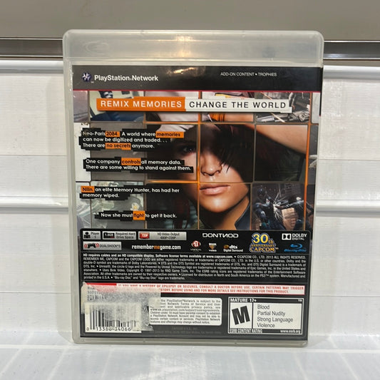 Remember Me - Playstation 3