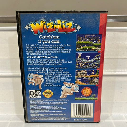 Wiz 'n' Liz - Sega Genesis