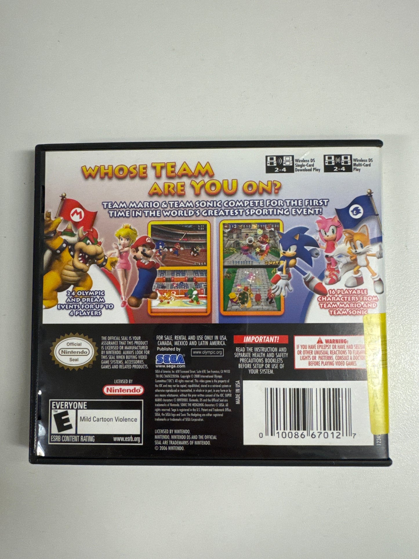 Mario and Sonic at the Olympic Games - Nintendo DS