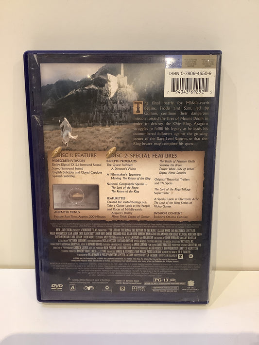 The Lord of the Rings: The Return of the King - DVD