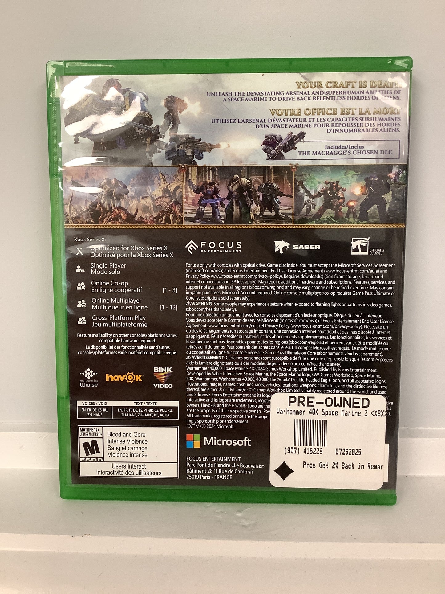 Warhammer 40,000 Space Marine 2 - Xbox Series X