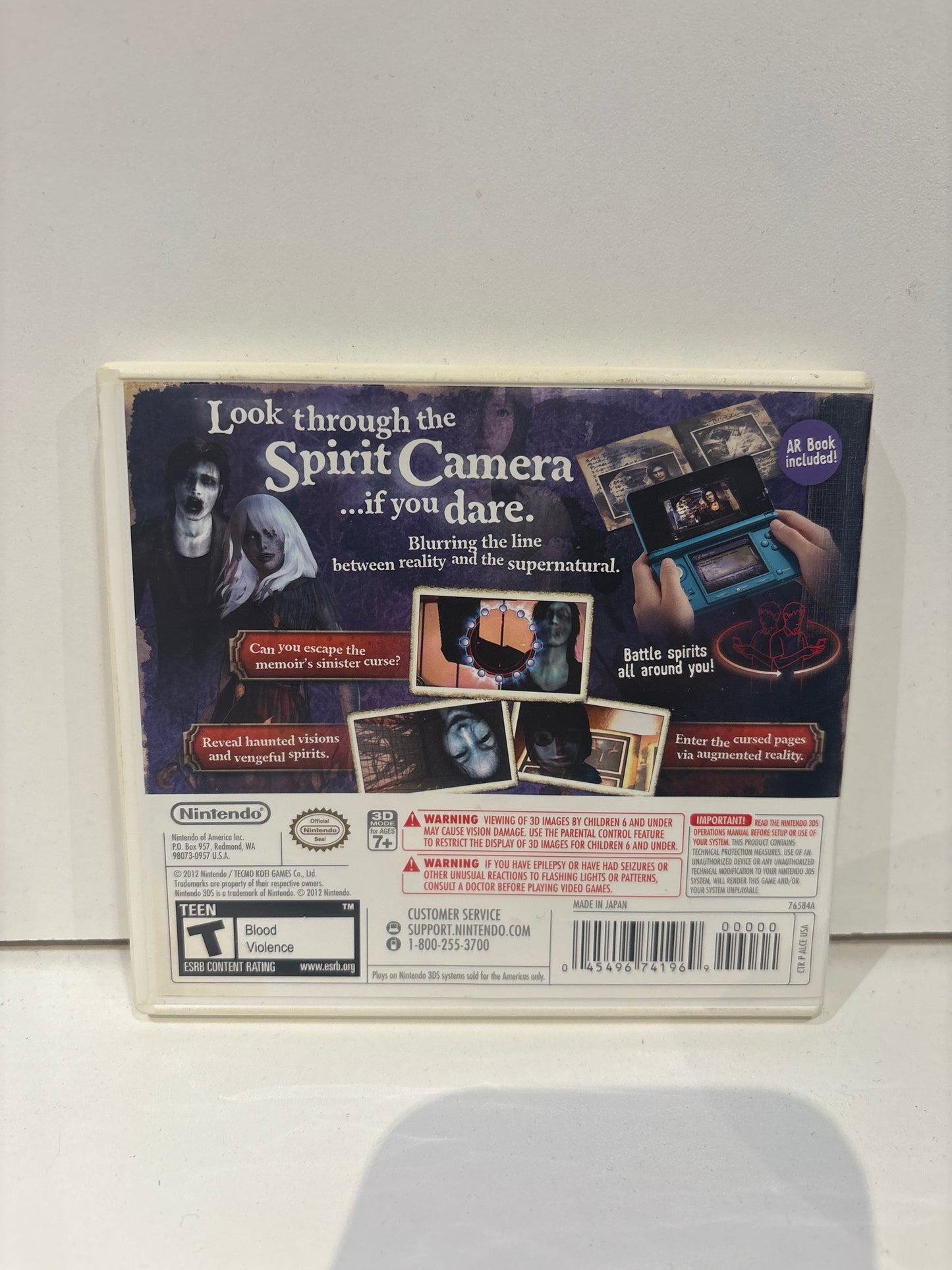 Spirit Camera The Cursed Memoir - Nintendo 3DS