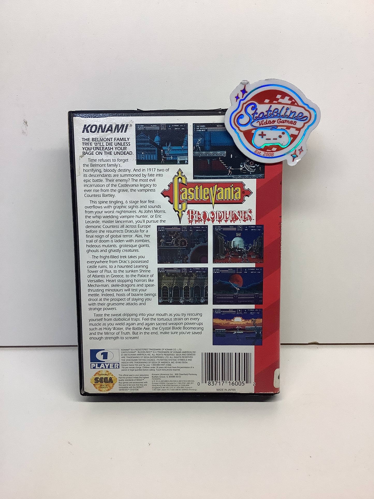 Castlevania: Bloodlines - Sega Genesis