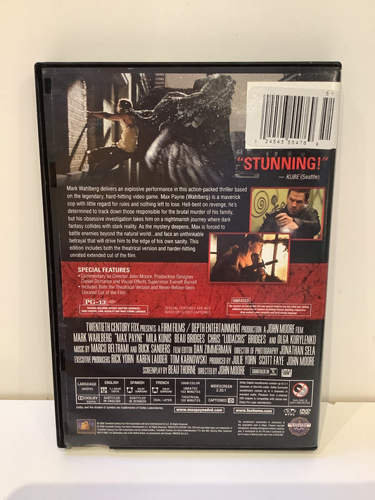 Max Payne: Unrated - DVD