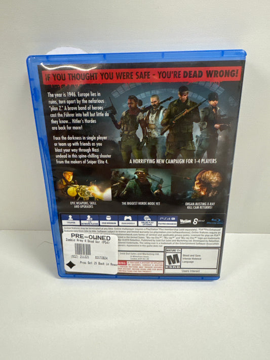 Zombie Army 4: Dead War - Playstation 4