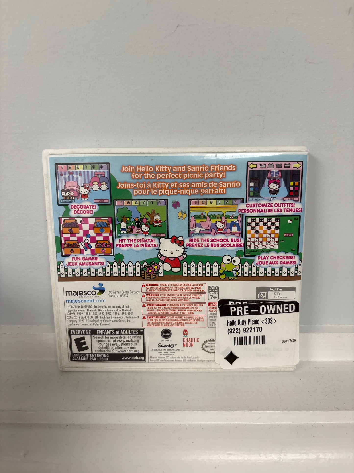 Hello Kitty Picnic - Nintendo 3DS