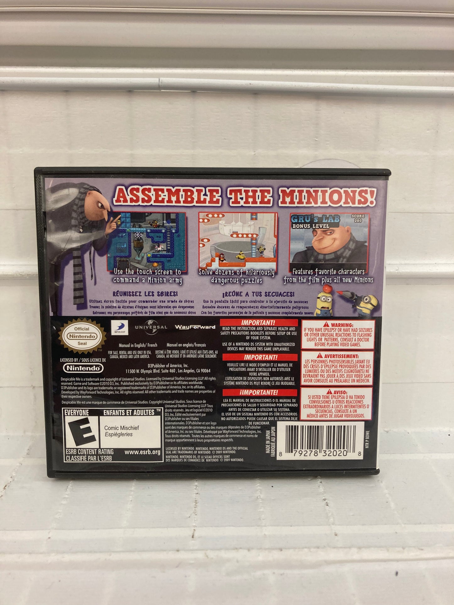 Despicable Me Minion Mayhem - Nintendo DS