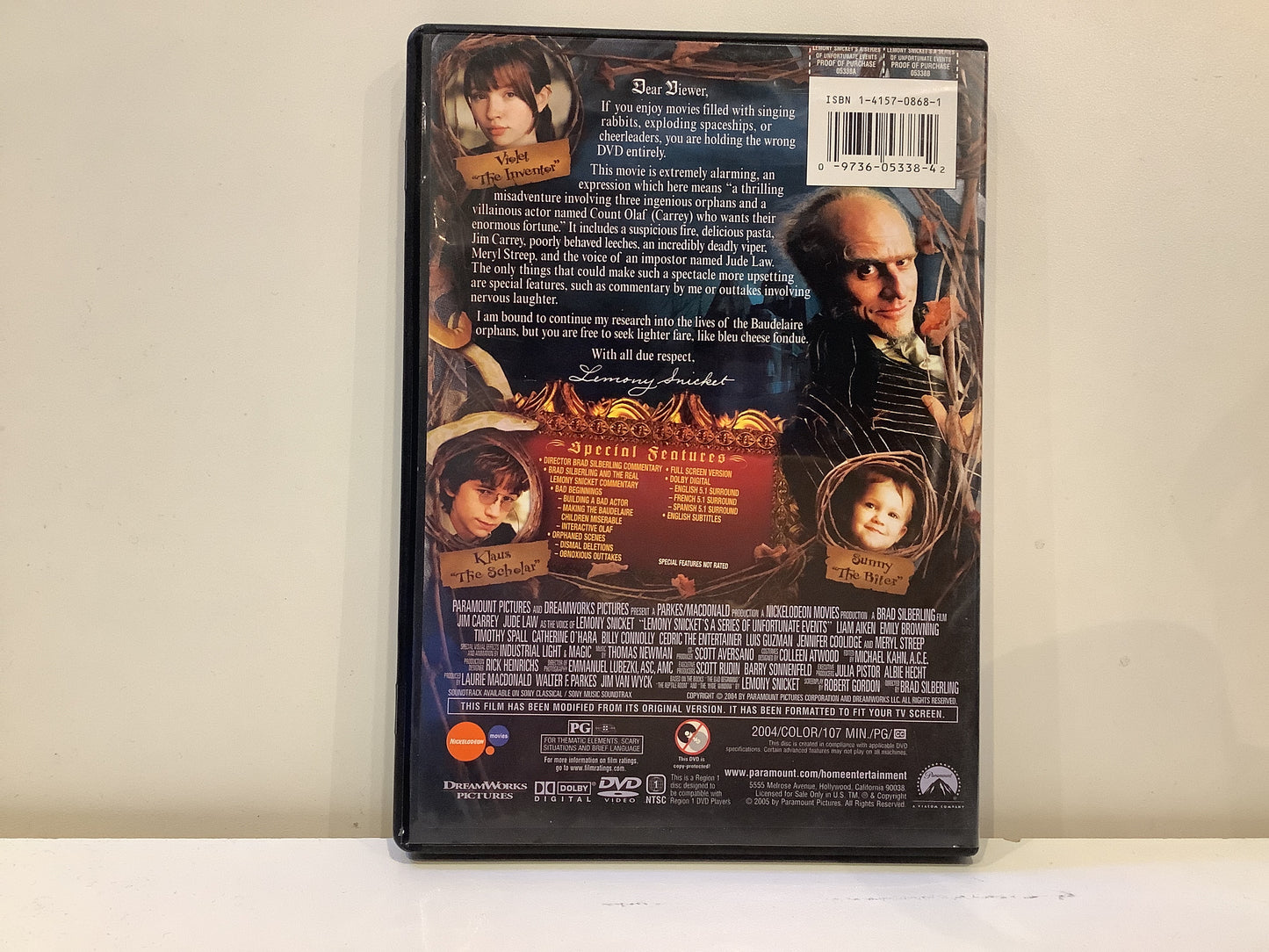 A Series of Unfortunate Events - DVD