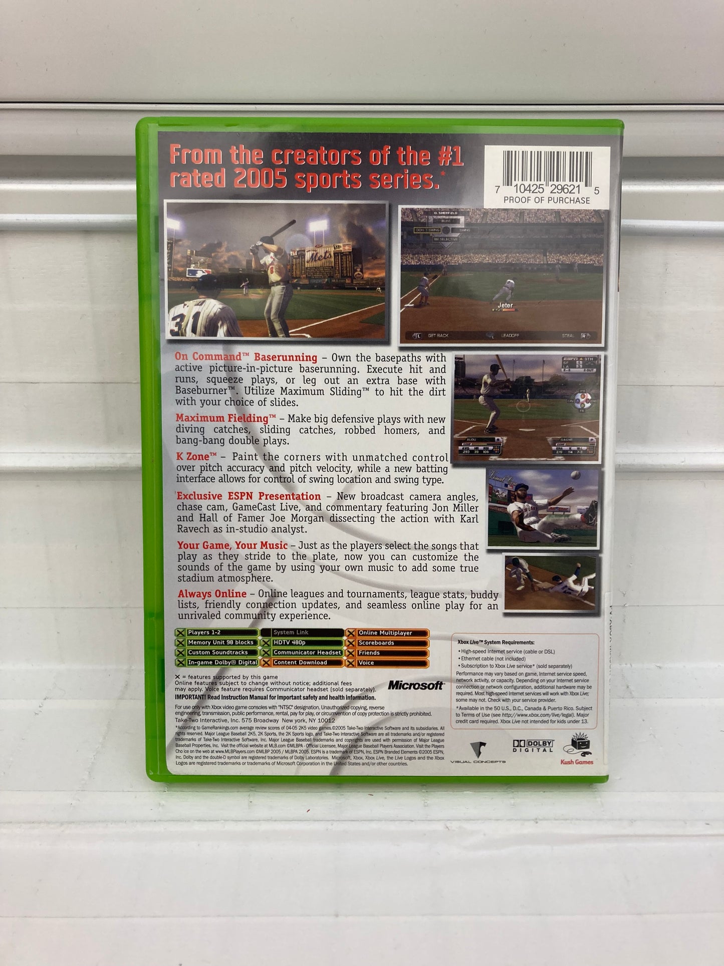 Major League Baseball 2K5 - Xbox
