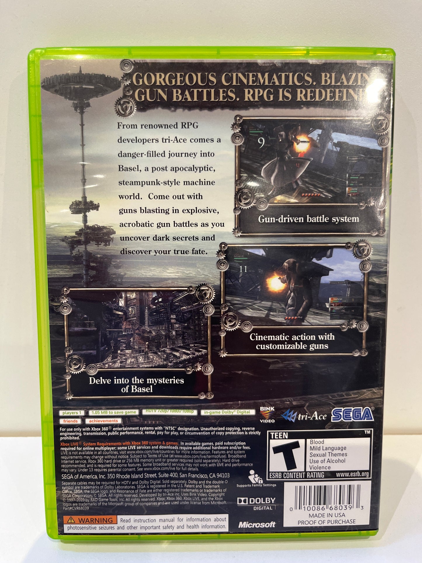 Resonance of Fate - Xbox 360