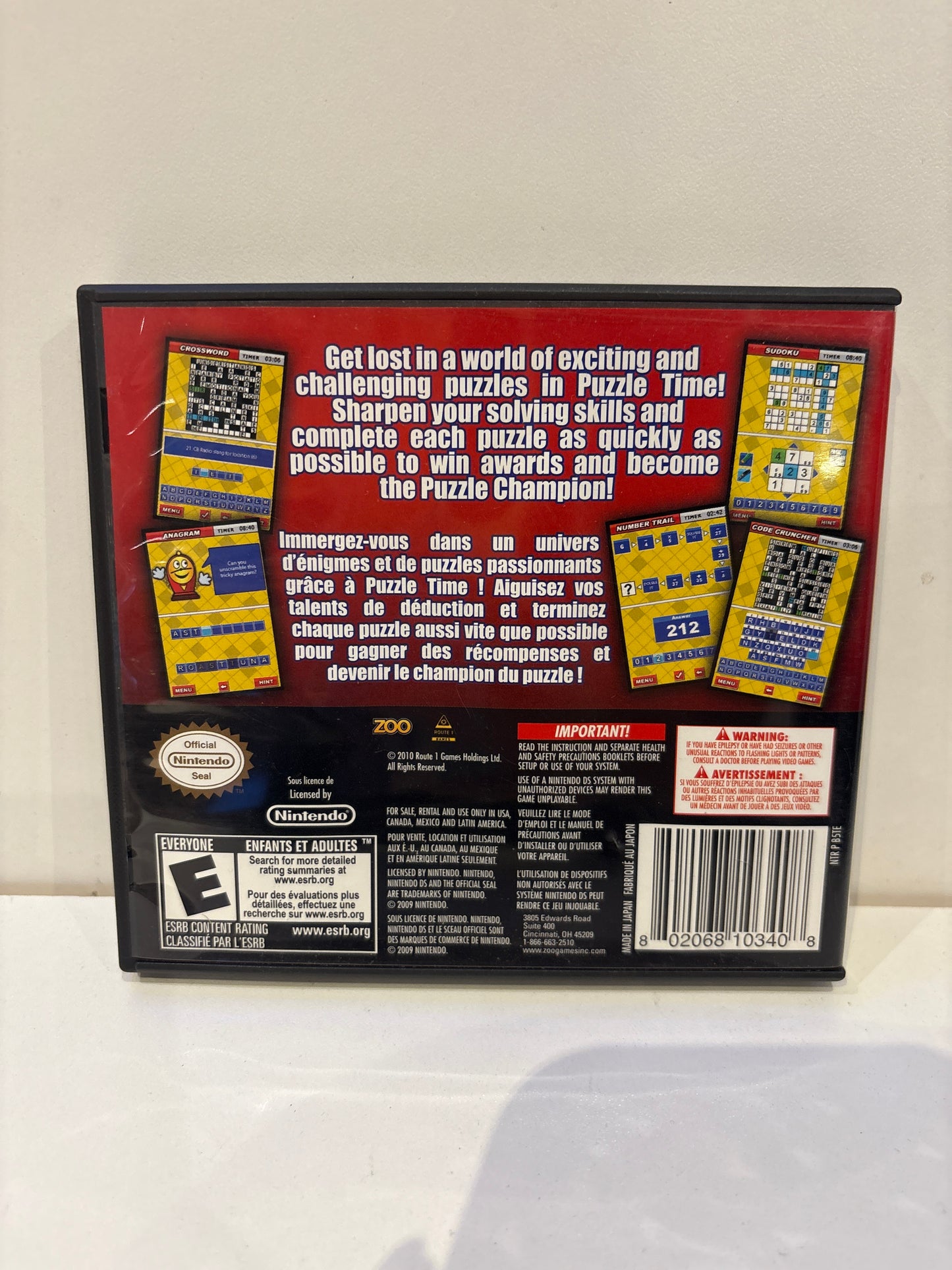 Puzzle Time - Nintendo DS