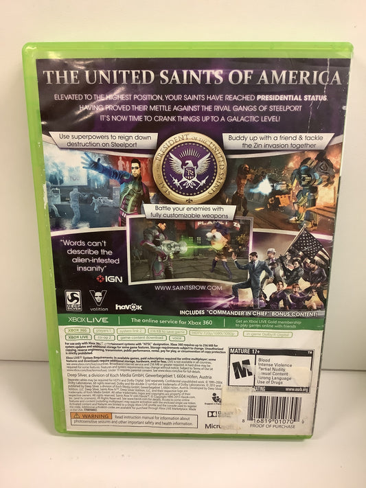 Saints Row IV: Commander in Chief Edition - Xbox 360