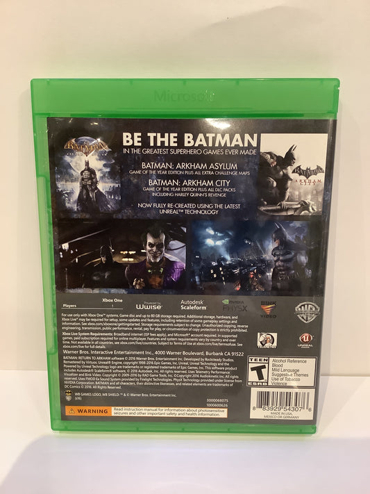 Batman: Return to Arkham - Xbox One
