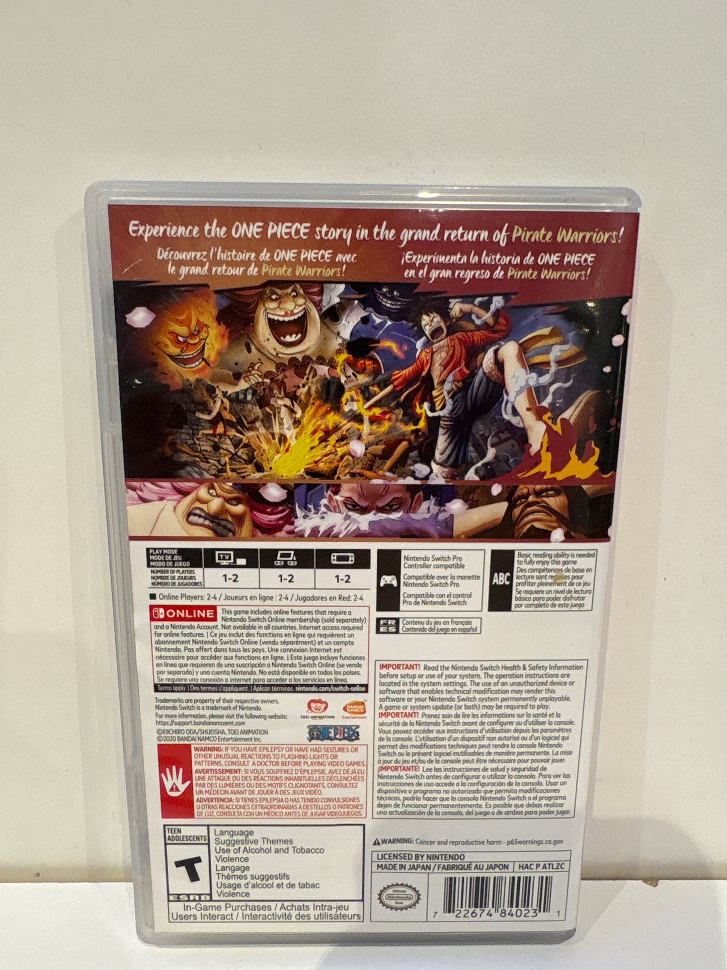 One Piece: Pirate Warriors 4 - Nintendo Switch