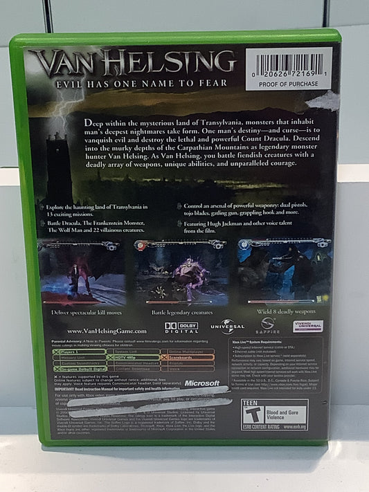 Van Helsing - Xbox