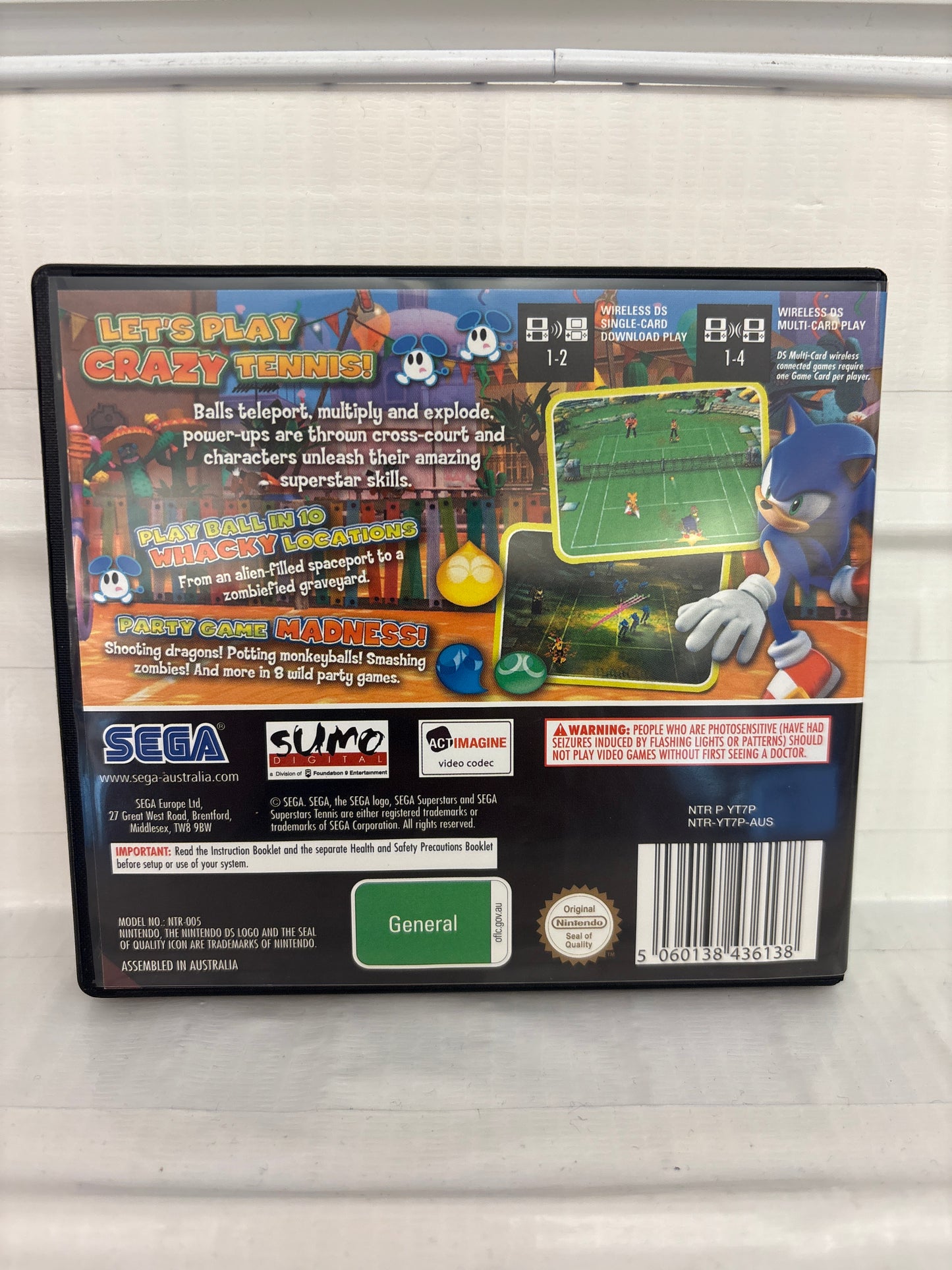 Sega Superstars Tennis - Nintendo DS