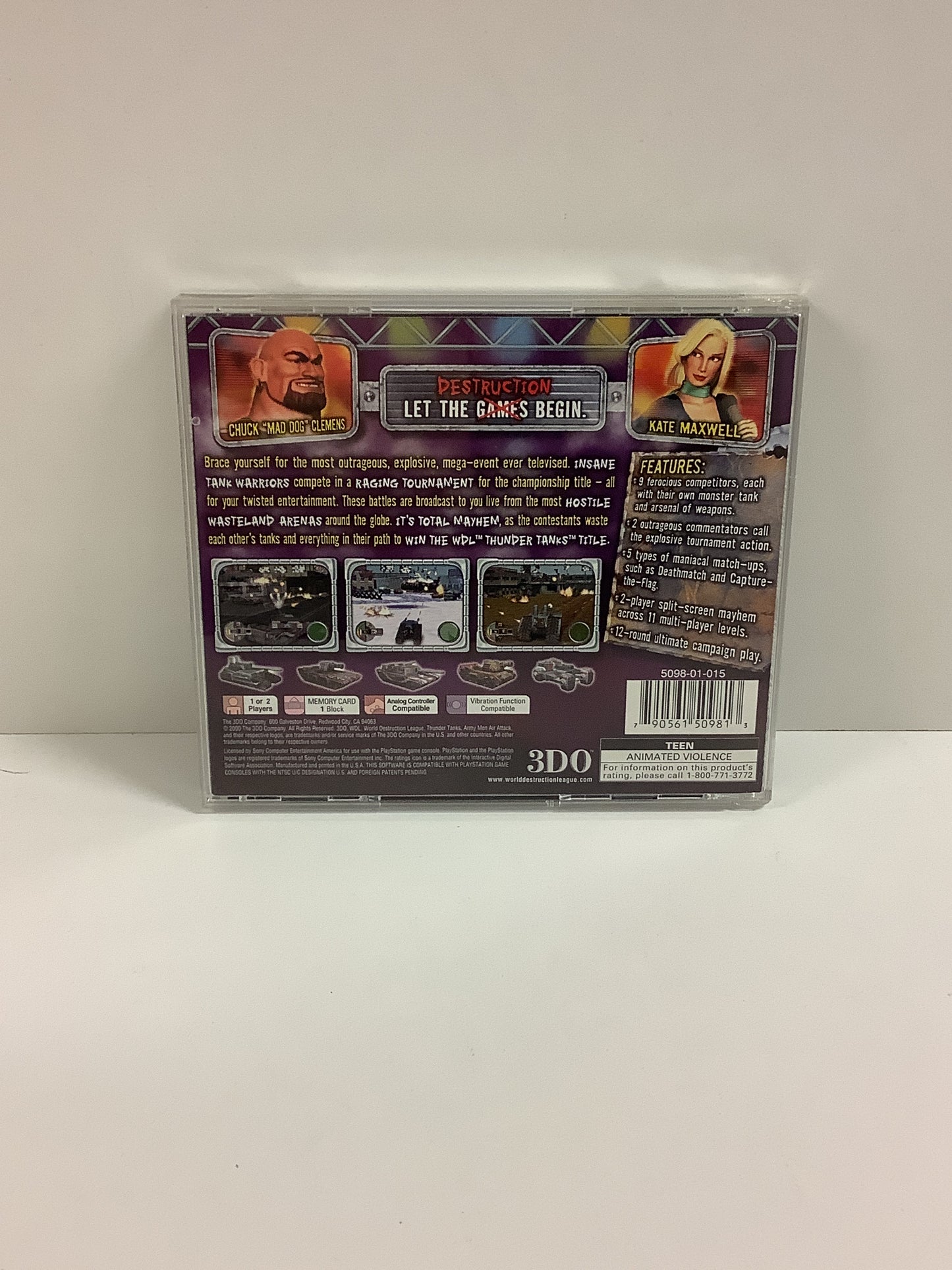 WDL Thunder Tanks - Playstation