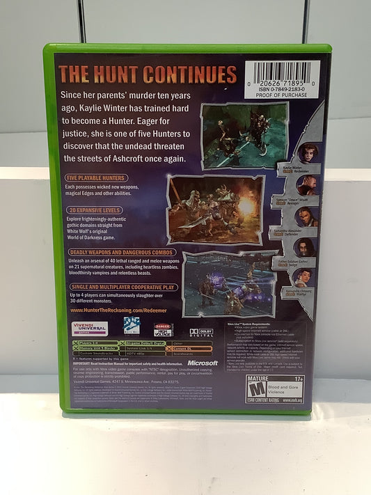 Hunter the Reckoning Redeemer - Xbox