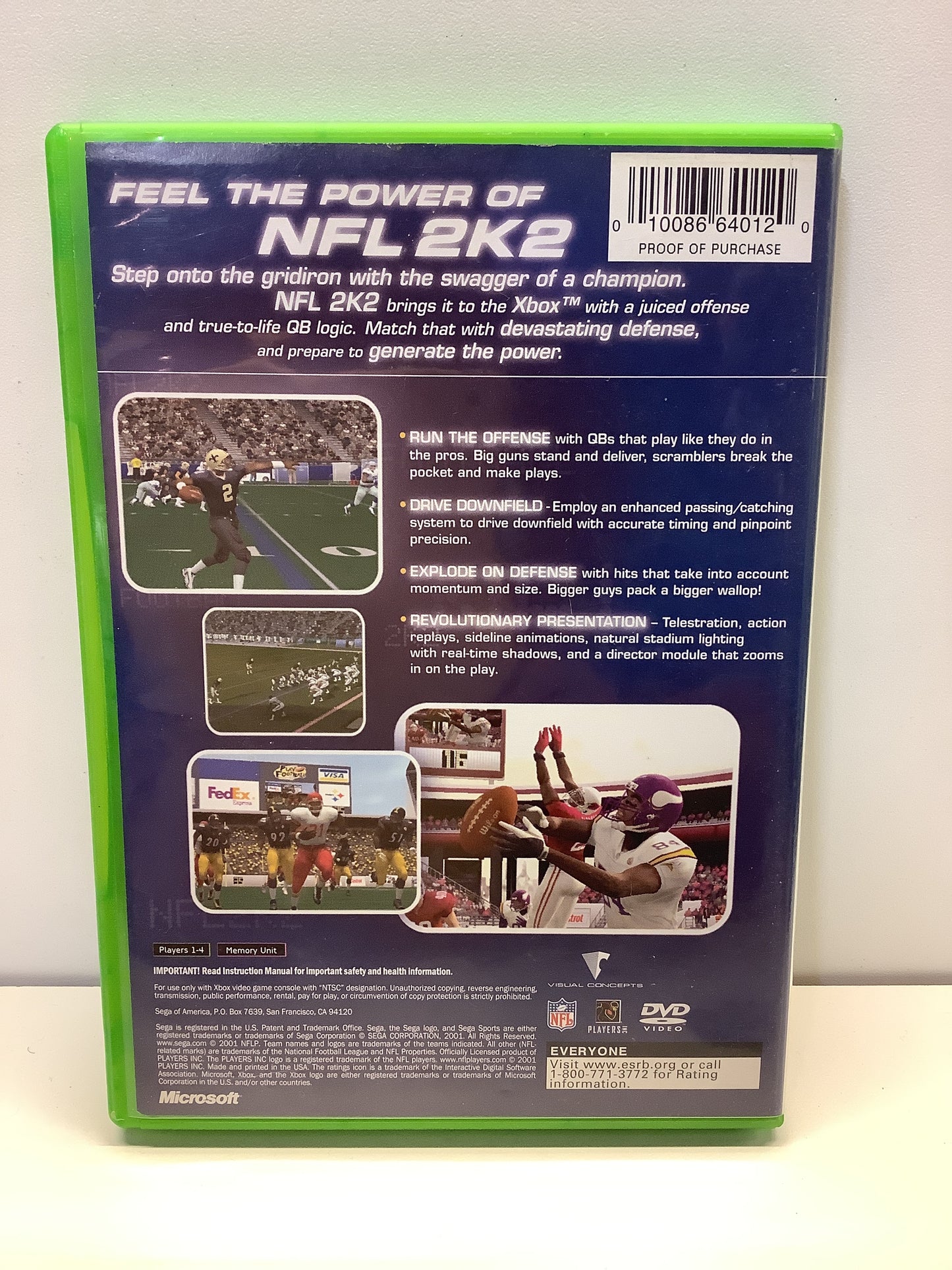 NFL 2K2 - Xbox