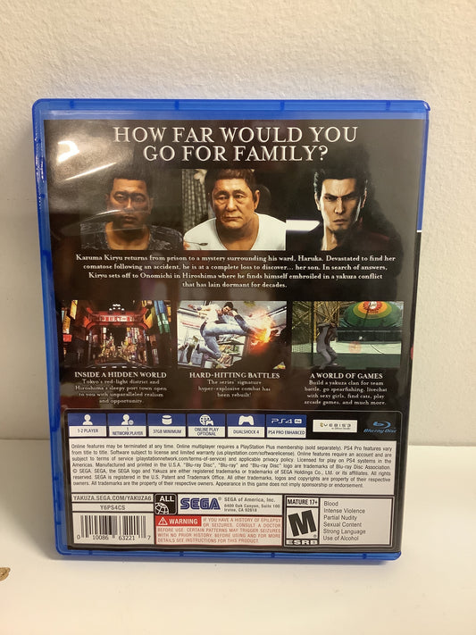 Yakuza 6: The Song of Life - Playstation 4