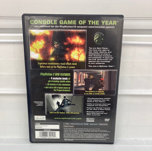 Splinter Cell - Playstation 2
