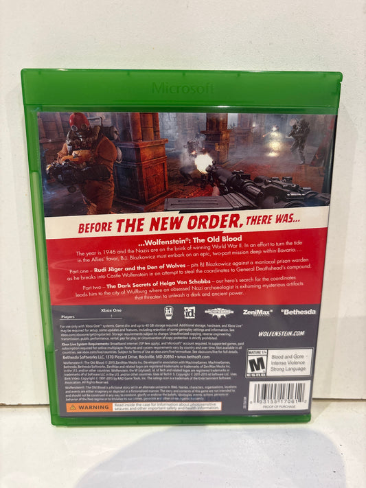 Wolfenstein: The Old Blood - Xbox One
