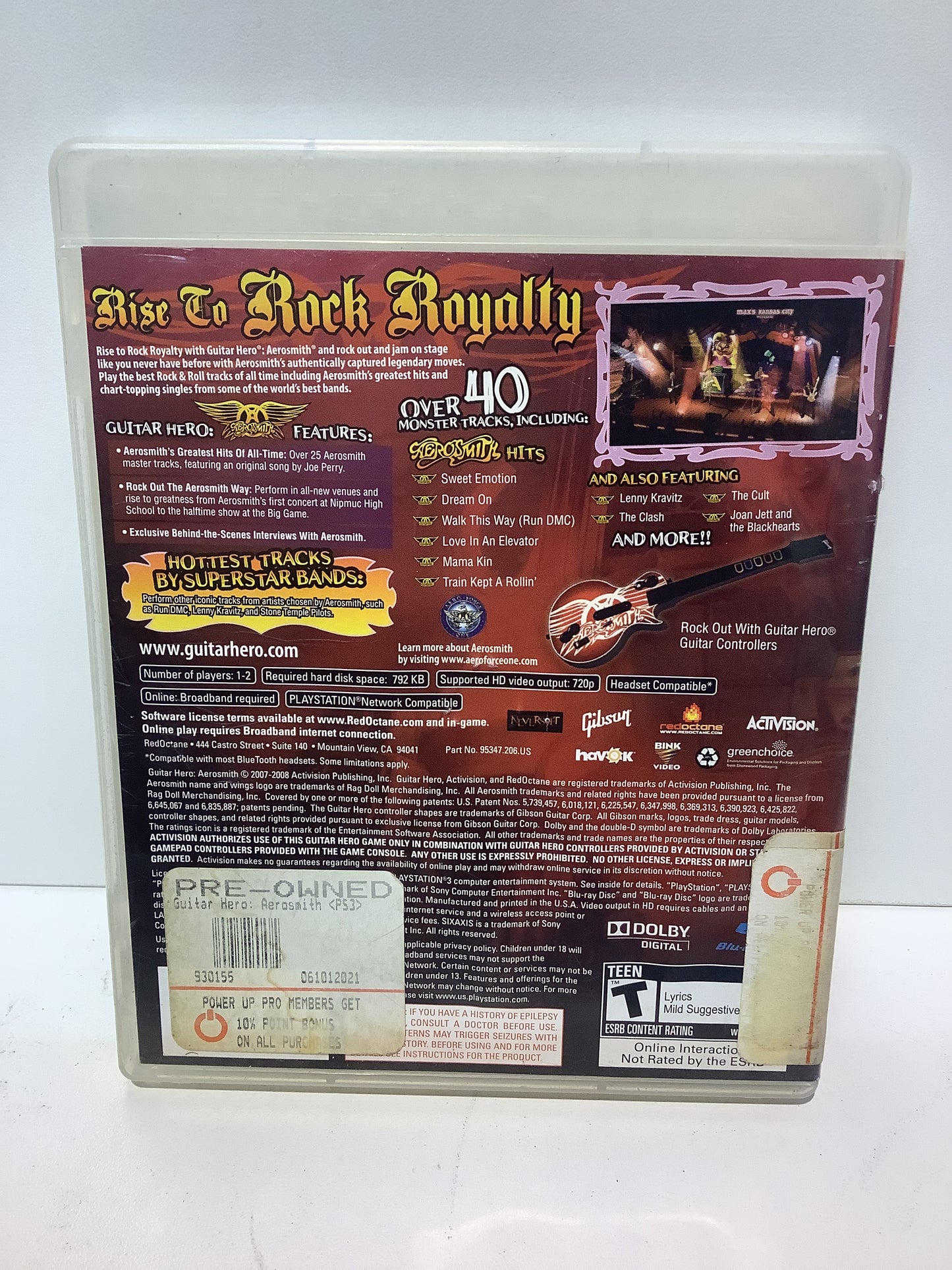 Guitar Hero Aerosmith - Playstation 3