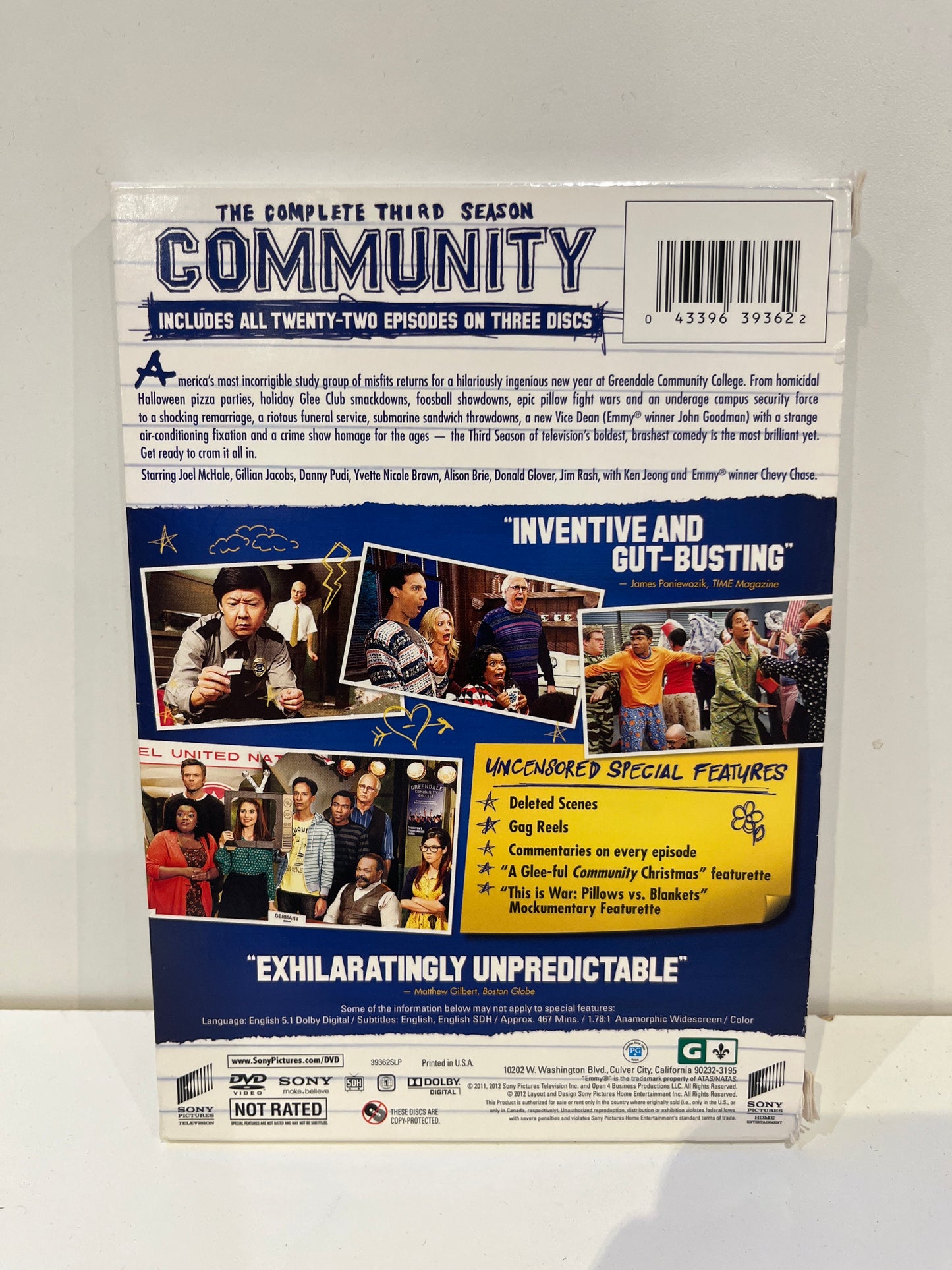 Community: The Complete Third Season - DVD