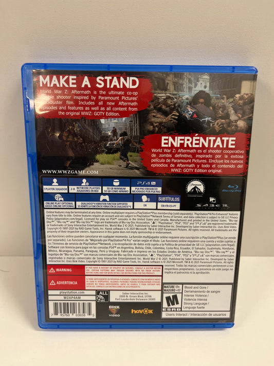 World War Z Aftermath - Playstation 4