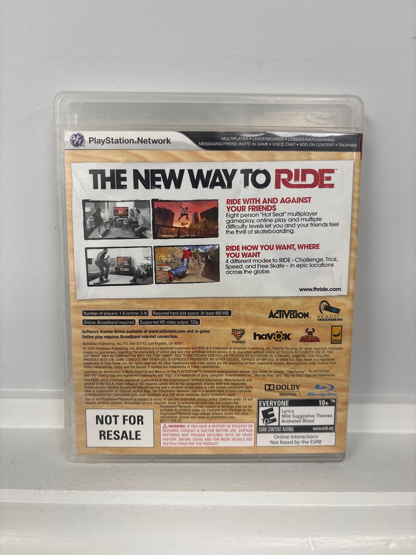 Tony Hawk: Ride - Playstation 3