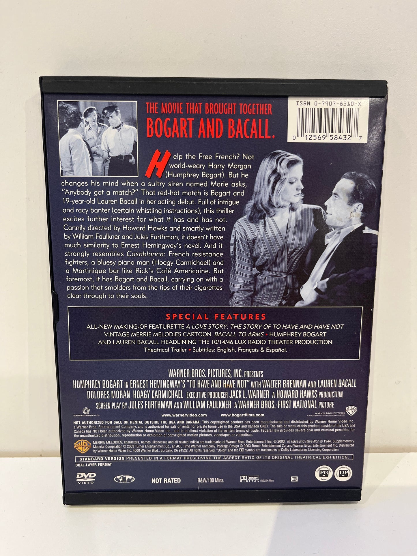 To Have and Have Not - DVD