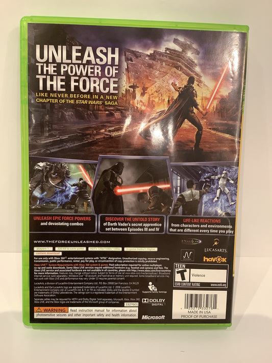 Star Wars The Force Unleashed - Xbox 360