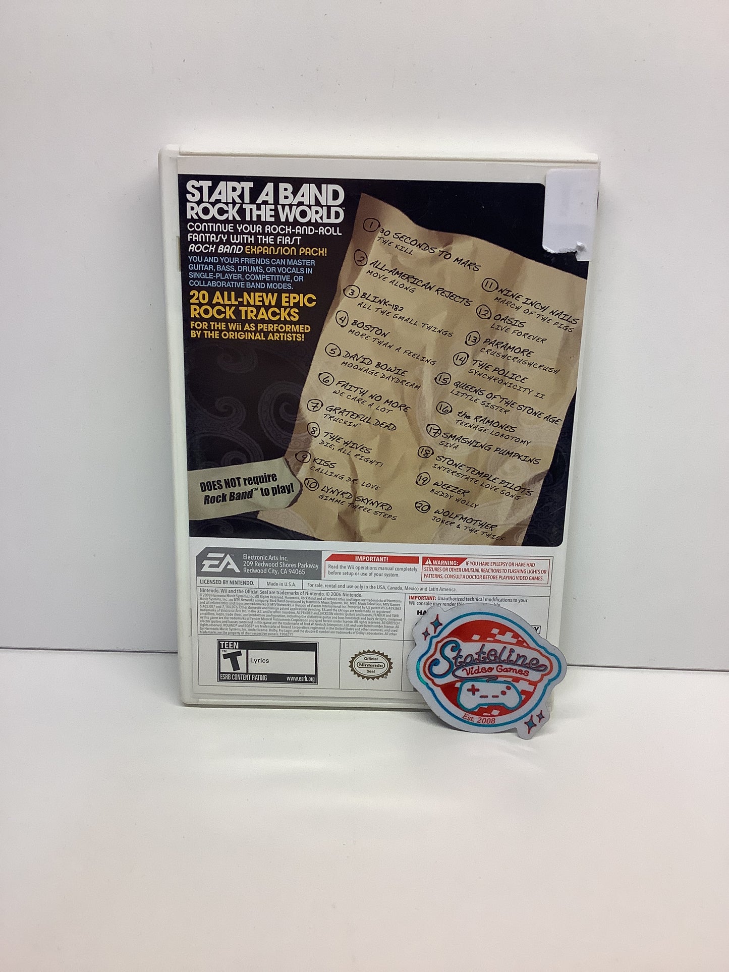 Rock Band Track Pack Volume 1 - Wii