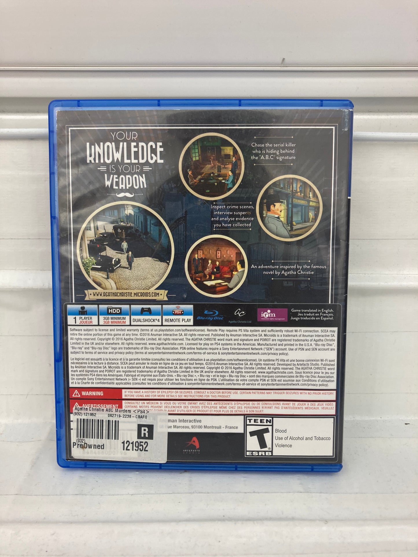 Agatha Christie: The ABC Murders - Playstation 4