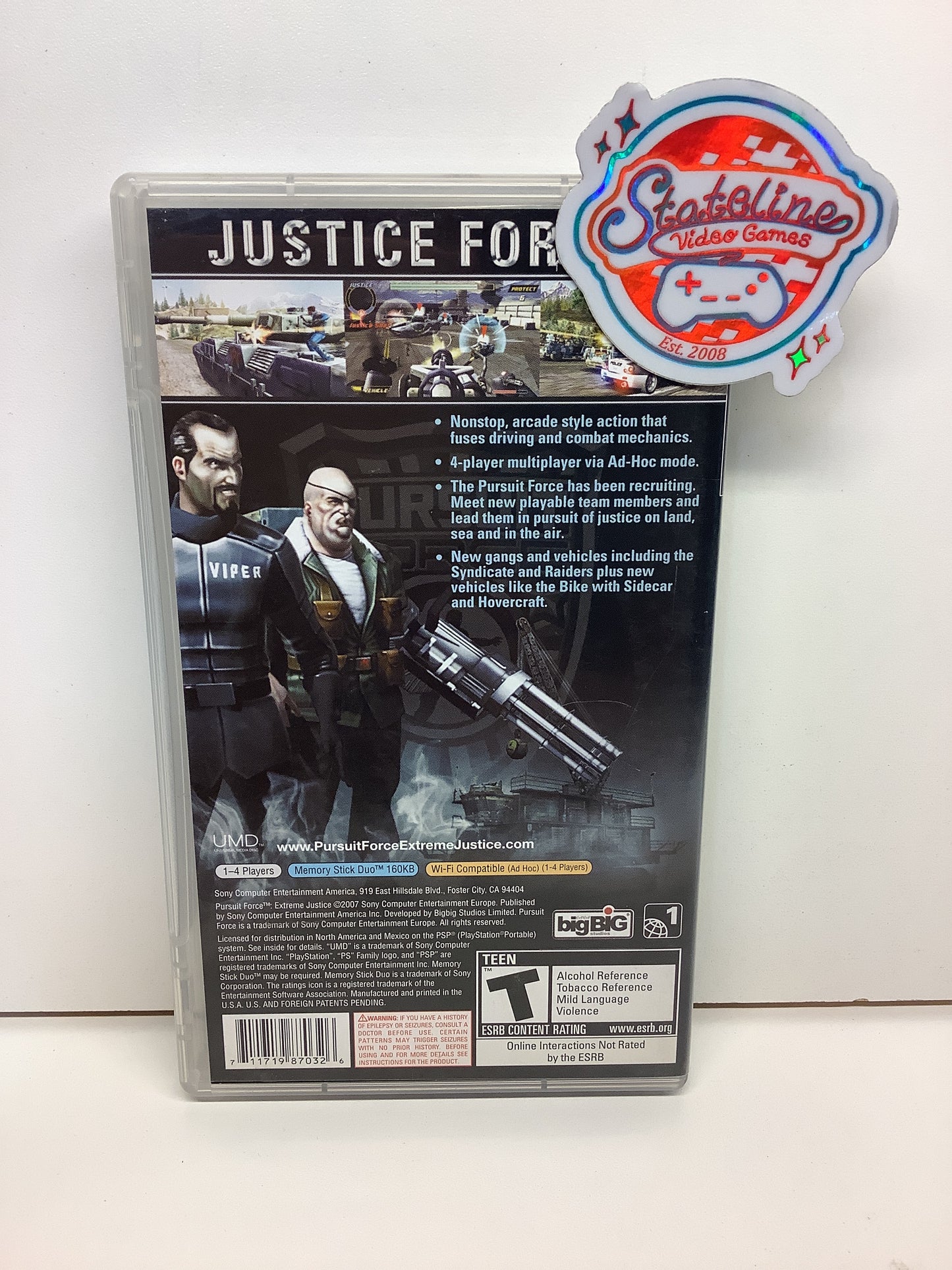 Pursuit Force Extreme Justice - PSP