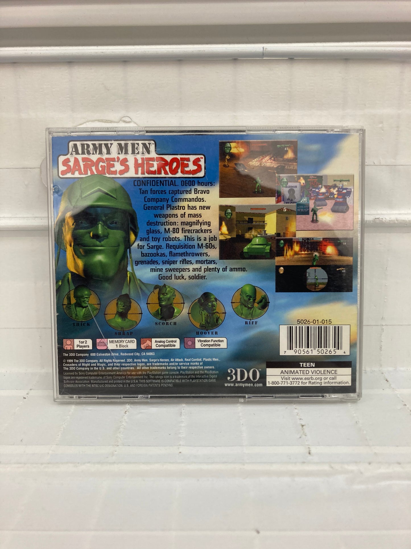 Army Men Sarge's Heroes - Playstation
