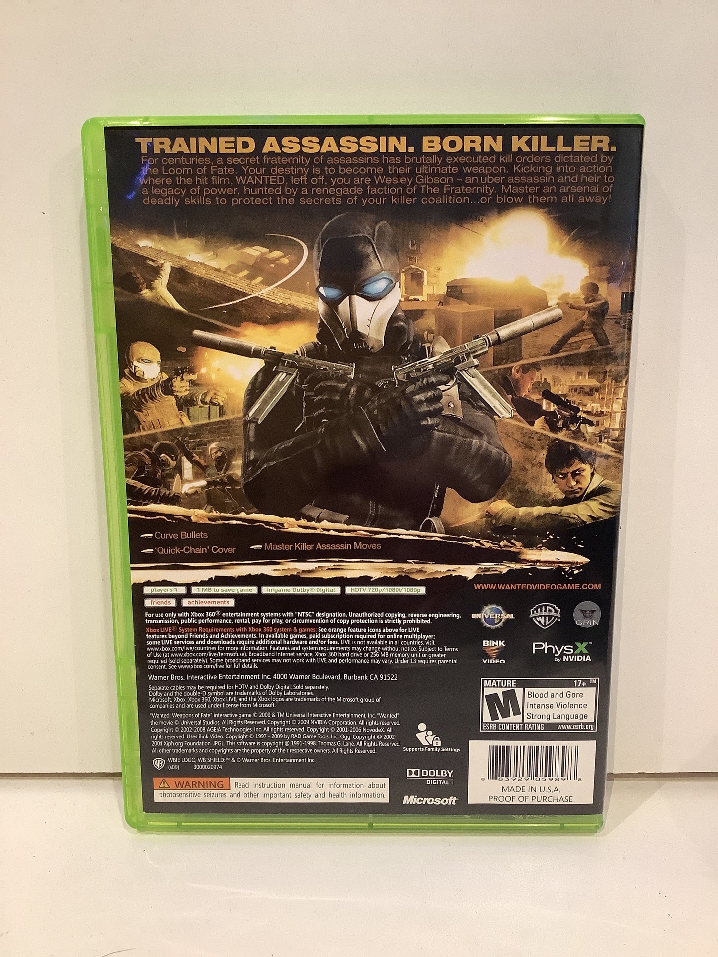 Wanted: Weapons of Fate - Xbox 360