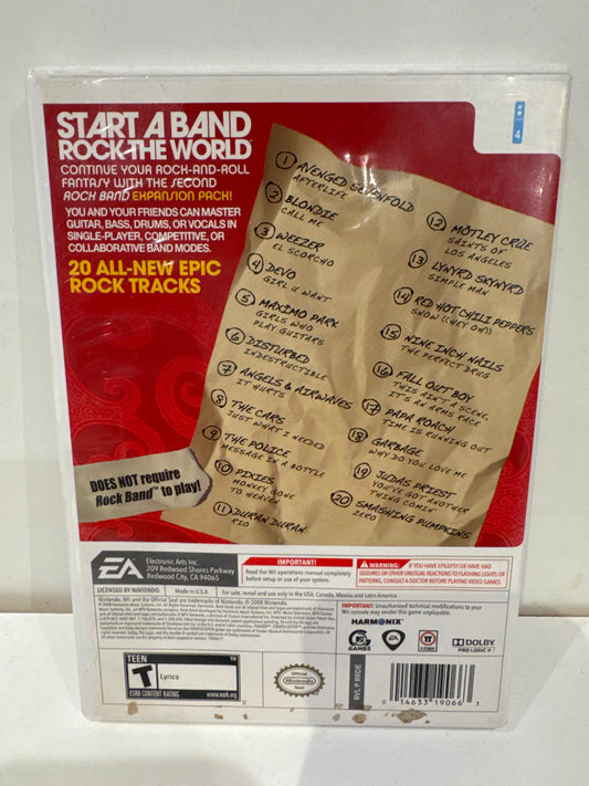 Rock Band Track Pack Volume 2 - Wii