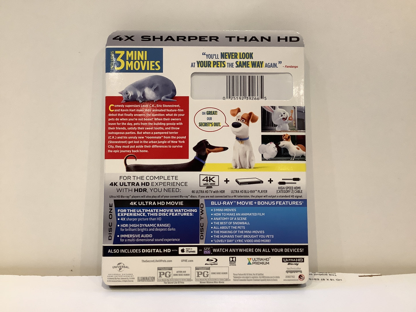 The Secret Life Of Pets - Blu-Ray